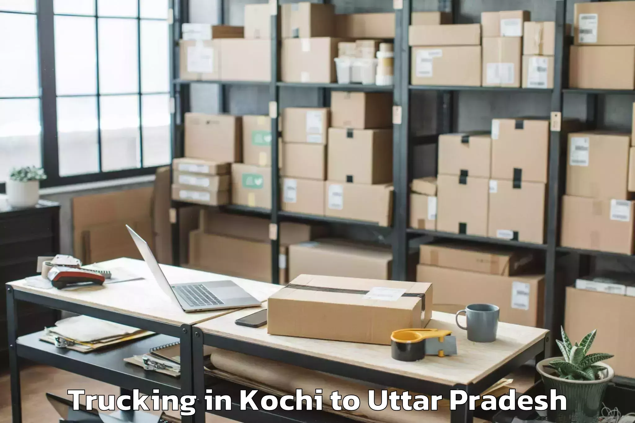 Leading Kochi to Lucknow Airport Lko Trucking Provider